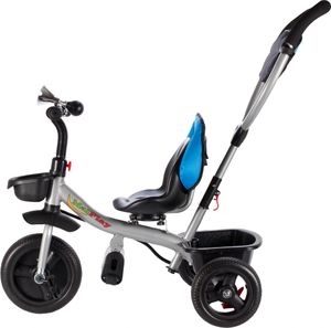 MalPlay Rowerek Trójkołowy Dziecięcy Multifunkcyjny Obracany Niebieski 3w1 10