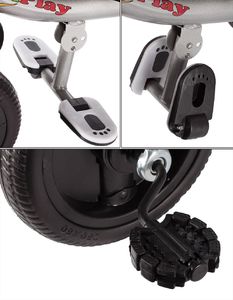 MalPlay Rowerek Trójkołowy Dziecięcy Multifunkcyjny Obracany Różowy 3w1 11