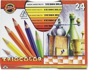 Koh I Noor Kredki KOH-I-NOOR Triocolor trójkątne grube, 24 kolory Koh-I-Nor 1