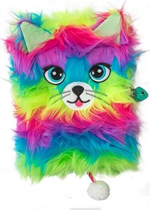 St-Majewski Pamiętnik z kłódką 3D "włochacz" A5, 96k RAINBOW CAT Papier TARGI 2