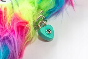 St-Majewski Pamiętnik z kłódką 3D "włochacz" A5, 96k RAINBOW CAT Papier TARGI 4