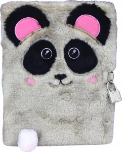 St-Majewski Pamiętnik z kłódką 3D "włochacz" A5, 96k RAINBOW CAT Papier TARGI 6