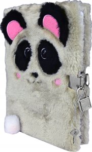 St-Majewski Pamiętnik z kłódką 3D "włochacz" A5, 96k RAINBOW CAT Papier TARGI 7