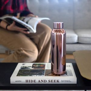 Quokka Quokka Solid - Butelka termiczna ze stali nierdzewnej 630 ml (Sleek Rose Gold) 3