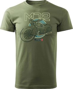 Topslang Koszulka motocyklowa na motor M72 Dniepr Ural męska khaki REGULAR L 1