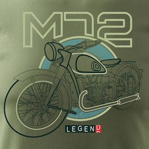 Topslang Koszulka motocyklowa na motor M72 Dniepr Ural męska khaki REGULAR L 2