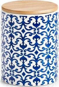 Zeller Słoik do przechowywania "Maroko", 900 ml, ceramiczny, niebieski / biały, 11x15,3 cm 1