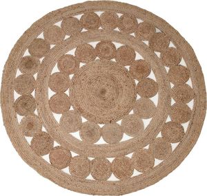 H&S Decoration Dywan okrągły pleciony z Juty 150 cm 1