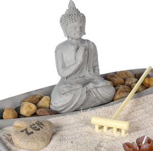 Atmosphera Ogród Zen z figurką Buddy 23x23 cm 2