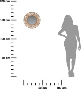 H&S Decoration Lustro ścienne z plecionej trawy 45 cm 3