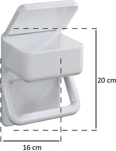 Wenko Uchwyt na papier toaletowy Biały (6326) 4