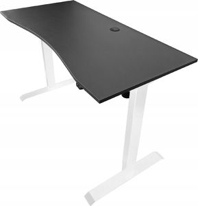 Biurko Zdesk AC-114W-Po/B Biało-Czarne 138 cm x 68 cm 1