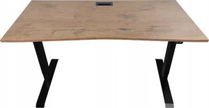 Biurko Zdesk AD-114B-Pp/B Brązowe 138 cm x 68 cm 2