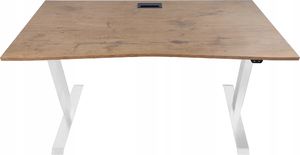 Biurko Zdesk AD-114W-Pp/W Brązowe 138 cm x 68 cm 2