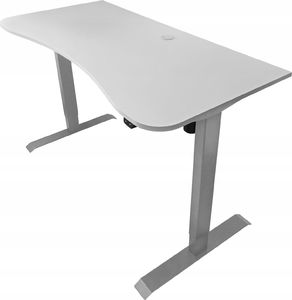 Biurko Zdesk BB-114G-Po/W Biało-Szare 138 cm x 68 cm 1