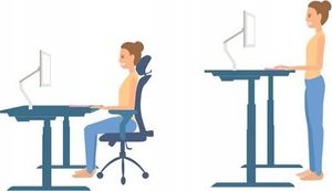 Biurko Zdesk C-114 Czarne 138 cm x 68 cm 9