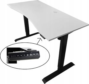 Biurko Zdesk AB-3TB-Po/W Białe 138 cm x 68 cm 2
