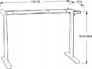 Biurko Zdesk AB-3TB-Po/W Białe 138 cm x 68 cm 10