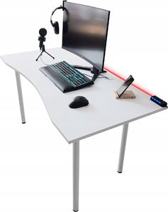 Biurko Zdesk AB-710W-Po/W-L Białe 138 cmx68 cm Standard 2