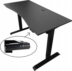 Biurko Zdesk AC-3TB-Po/B Grafitowe 138 cm x 68 cm 2