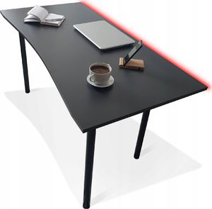 Biurko Zdesk AC-710B-Po/B-L Grafitowe 138 cmx68 cm 3