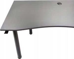 Biurko Zdesk AC-710B-Po/B-USŁ/B Grafitowe 138 cmx68 cm 3