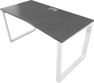 Biurko Zdesk Loft Biało-Grafitowe 138 cm x 68 cm 2