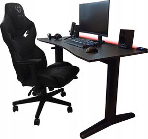 Biurko Zdesk AC-STL/B-Po/B-LH Grafitowe 138 cmx68 cm 4