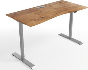 Biurko Zdesk AD-114 B/W/G Brązowe 138 cm x 68 cm 4