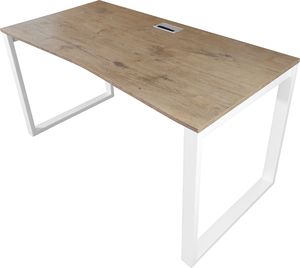 Biurko Zdesk Loft Biało-Brązowe 138 cm x 68 cm 2