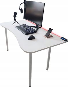 Biurko Zdesk BB-710W-Po/W-LH Białe 138 cmx68 cm 2