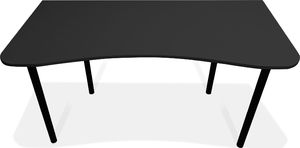 Biurko Zdesk BC-710B-Po/B Grafitowe 138 cmx68 cm 4