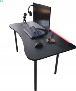 Biurko Zdesk BC-710B-Po/B-LH Grafitowe 138 cmx68 cm 2