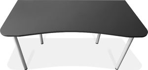 Biurko Zdesk BC-710B-Po/B-LH Grafitowe 138 cmx68 cm 3