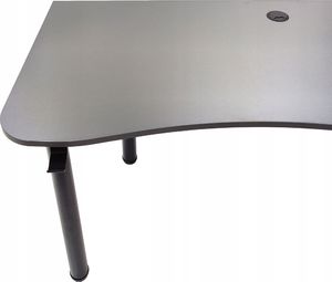 Biurko Zdesk BC-710B-Po/B-USŁ/B Grafitowe 138 cmx68 cm 3