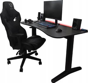 Biurko Zdesk BC-STL/B-Po/B-LH Czarne 138 cmx68 cm 4