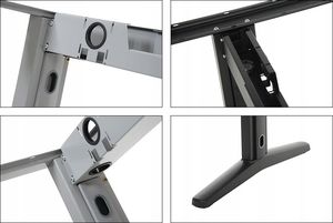 Biurko Zdesk CC-STL/B-Po/B-LH Czarne 138 cmx68 cm 10