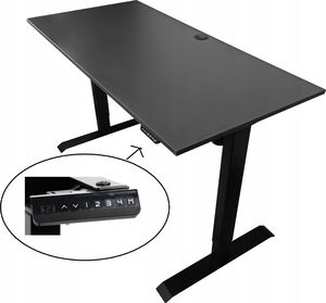 Biurko Zdesk BB-3TB-Po/W Grafitowe 138 cm x 68 cm 2