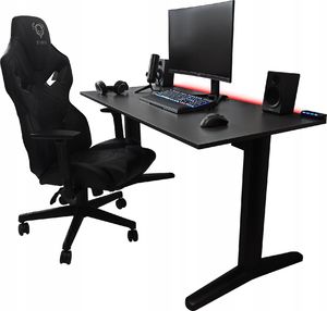 Biurko Zdesk PC-STL/B-Po/B-LH Czarne 138 cmx68 cm 3