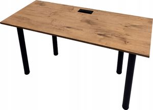 Biurko Zdesk Czarno-Brązowe 138 cm x 68 cm 2