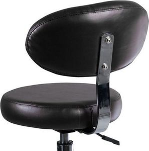 BEAUTY SYSTEM Taboret kosmetyczny z oparciem BD-9934 czarny universal 2