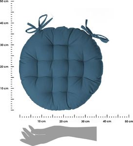 Atmosphera Stylowa morska poduszka wiązana na krzesło 38 cm 3