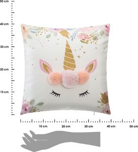 Atmosphera Biała poduszka dekoracyjna dla dziecka Unicorn 3
