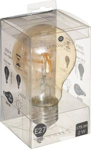 Atmosphera Bursztynowa żarówka LED Amber Straight 2W E27 2