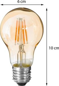 Atmosphera Bursztynowa żarówka LED Amber Straight 2W E27 3