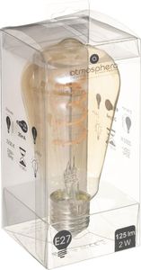 Atmosphera Bursztynowa żarówka LED Tear Twisted 2W E27 2