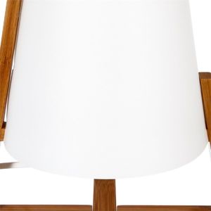 Lampa stołowa Atmosphera Brązowa bambusowa lampka nocna Gong 32 cm 4