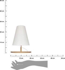 Lampa stołowa Atmosphera Brązowa bambusowa lampka nocna Pita 26,5 cm 3