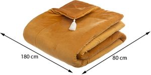 Atmosphera Żółta narzuta na łóżko Sonia Yellow 80x180 cm 3