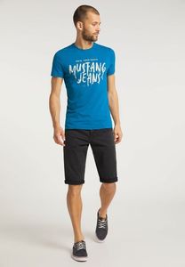 Mustang MUSTANG TSHIRT Aaron C Print MYKONOS BLUE MYKONOS BLUE 1009531 5320 S 1
